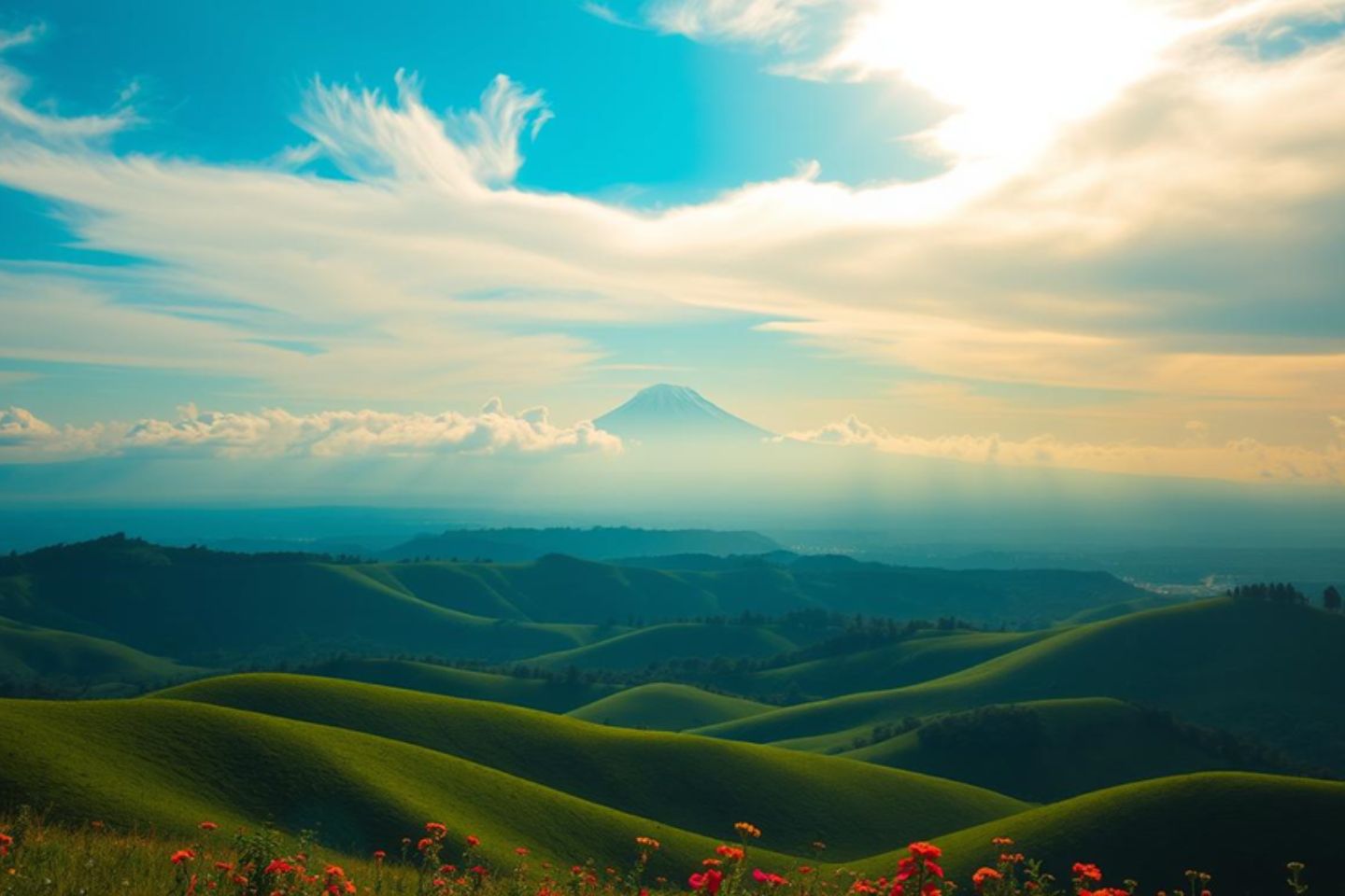 The Majestic View of Mount Agung from Bukit Cinta